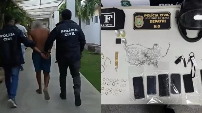 Suspeito de série de roubos de joias em Fortaleza é preso pela Polícia Civil