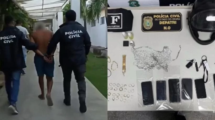 Suspeito de série de roubos de joias em Fortaleza é preso pela Polícia Civil