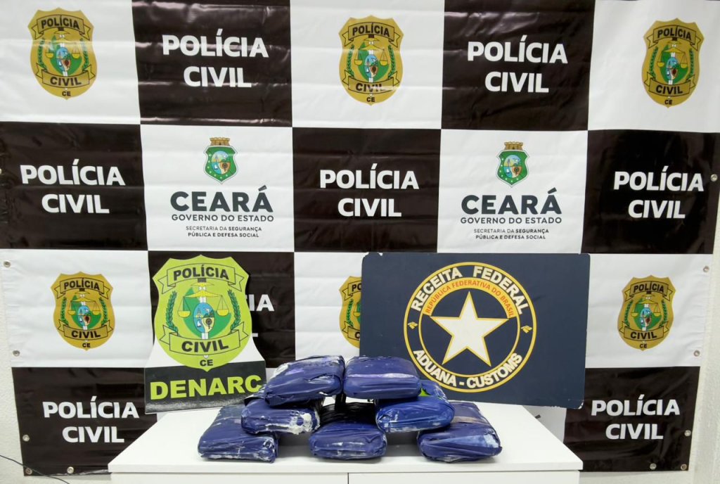 Receita Federal e Polícia Civil apreendem 9 kg de skunk escondidos em umidificador
