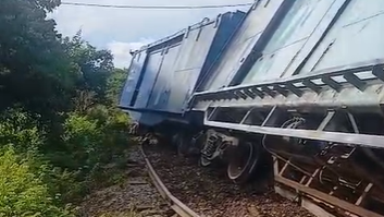 Vagões desencarrilam na zona rural de Reriutaba