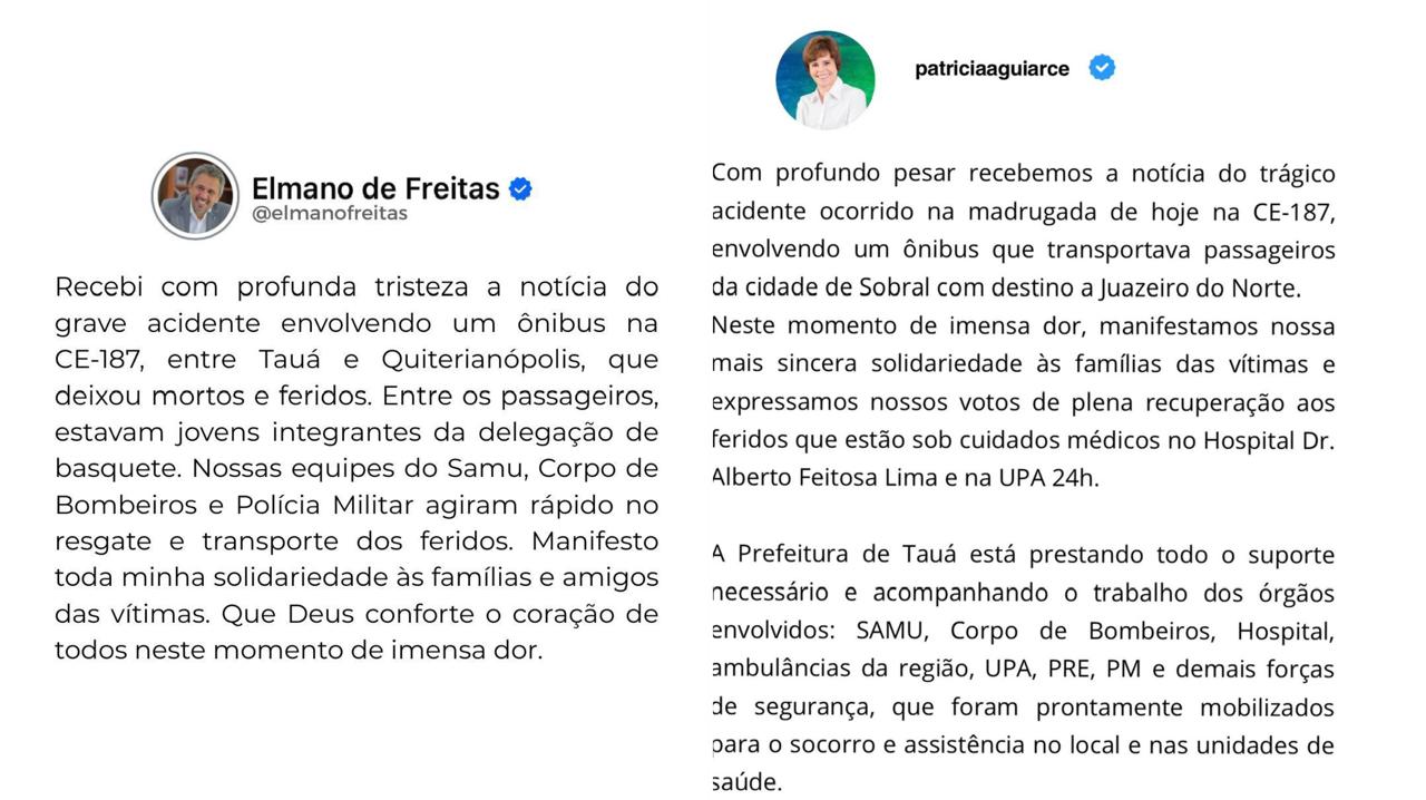 Tragédia com delegação de basquete mobiliza autoridades e comove o Ceará