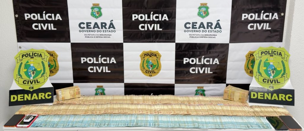 Dupla é presa com R$ 184 mil e caminhonete de luxo no Meireles