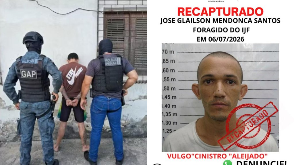 Detento que fugiu de hospital usando lençóis é recapturado em Fortaleza