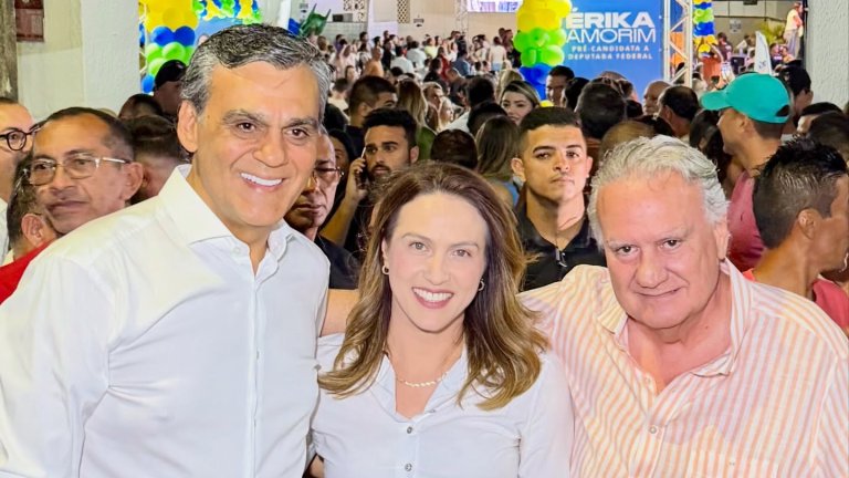 Chiquinho Feitosa e Naumi lançam pré-candidatura de Érika Amorim à Câmara Federal
