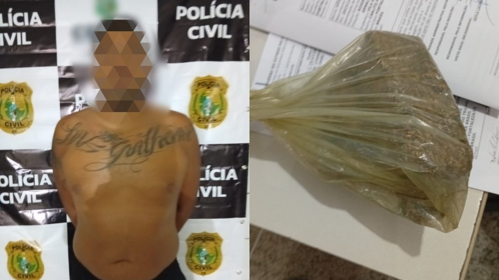 Polícia Civil apreende maconha e prende suspeito após tentativa de fuga no Padre Andrade