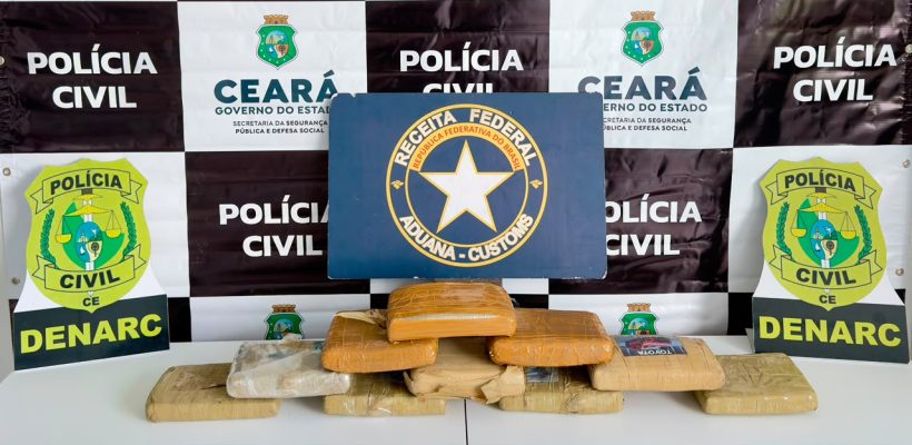 Mulher é presa com 11 kg de skunk no Aeroporto de Fortaleza