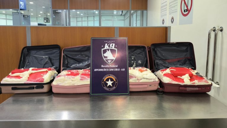 Quatro são presos com mais de 70 kg de skunk no Aeroporto Pinto Martins, em Fortaleza