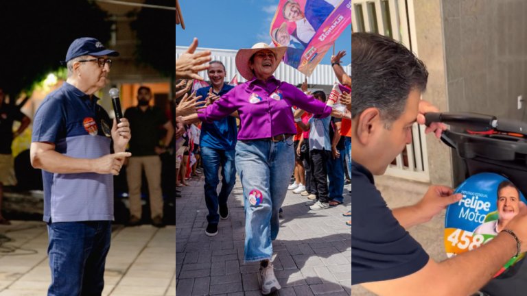Candidatos a deputado iniciam campanha com adesivaços e visitas a redutos eleitorais