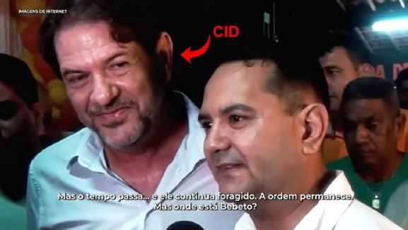 Ciro cobra posição de Cid sobre prefeito foragido Bebeto do Choró no PSB