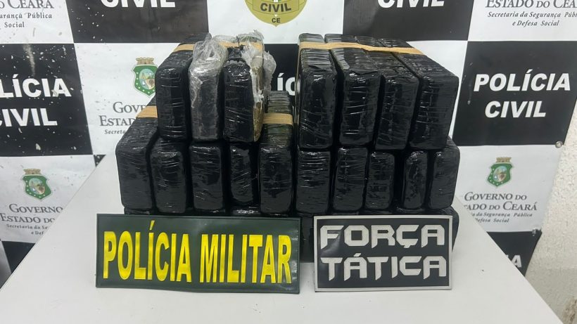 PMCE apreende 21 kg de maconha em Tauá e prende duas pessoas