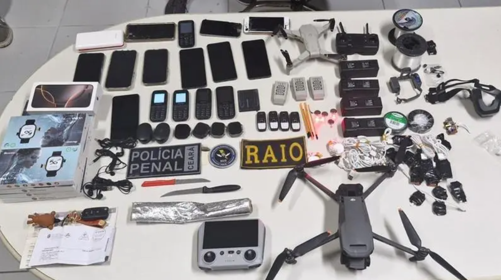 CV usava drones para levar encomendas de até R$ 30 mil a presídios no CE