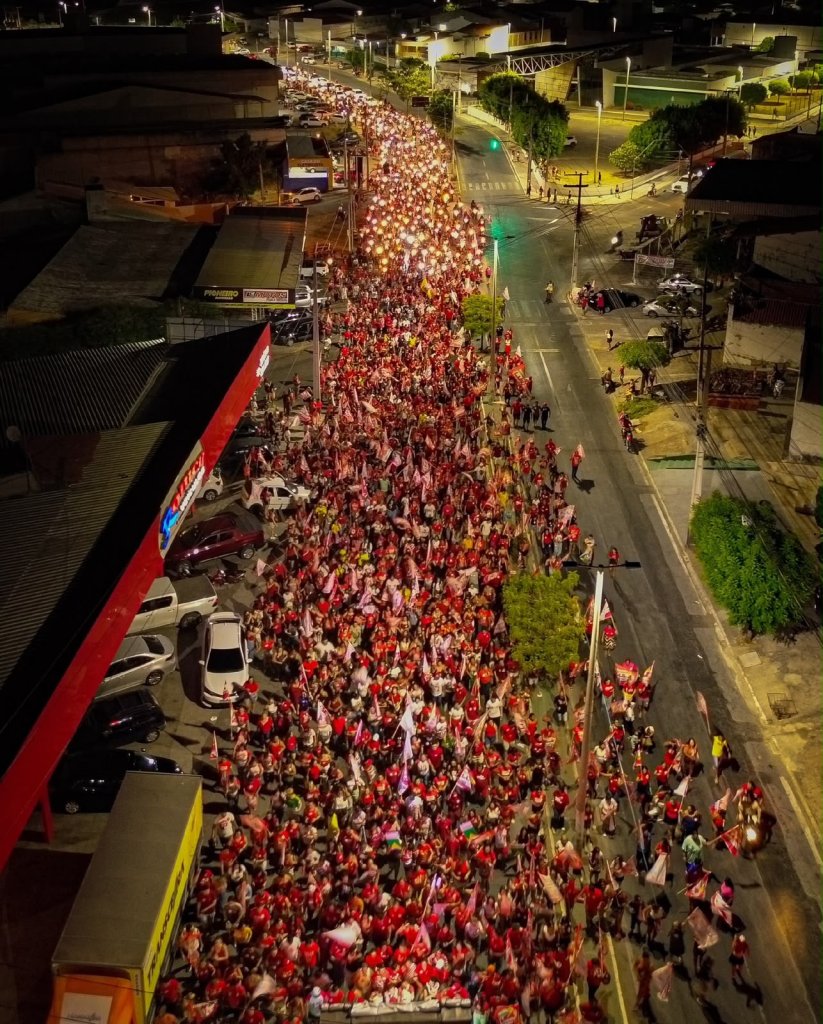 Tropa de Lula faz mobilização em Messejana, Crato e Crateús