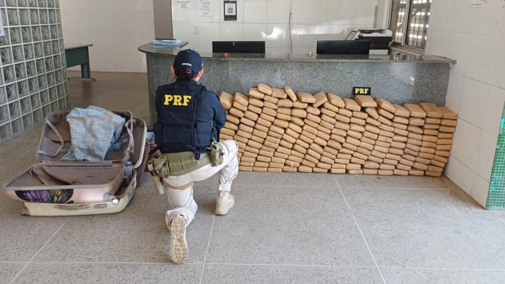 PRF e PM do Ceará apreendem cerca de 250 kg de maconha vinda de Mato Grosso