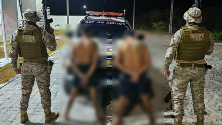 Dois homens são presos após tentativa de homicídio em Camocim