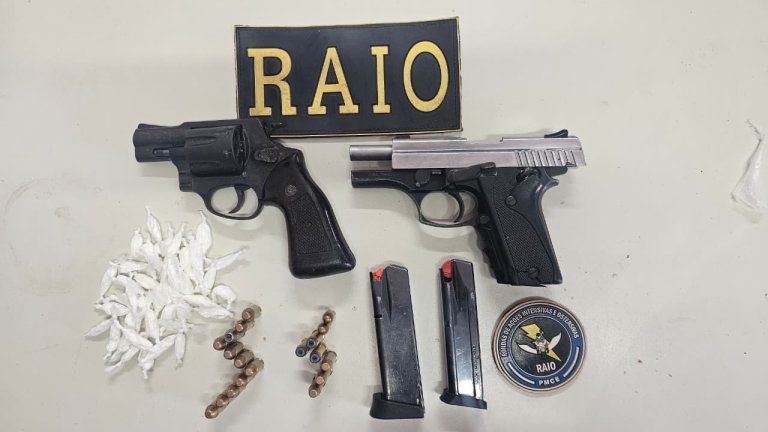 Operação prende dois suspeitos e apreende armas e drogas em São Gonçalo do Amarante