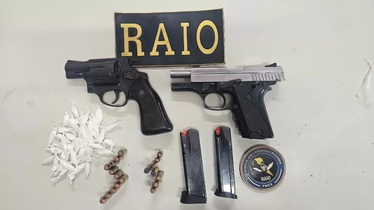 Operação prende dois suspeitos e apreende armas e drogas em São Gonçalo do Amarante