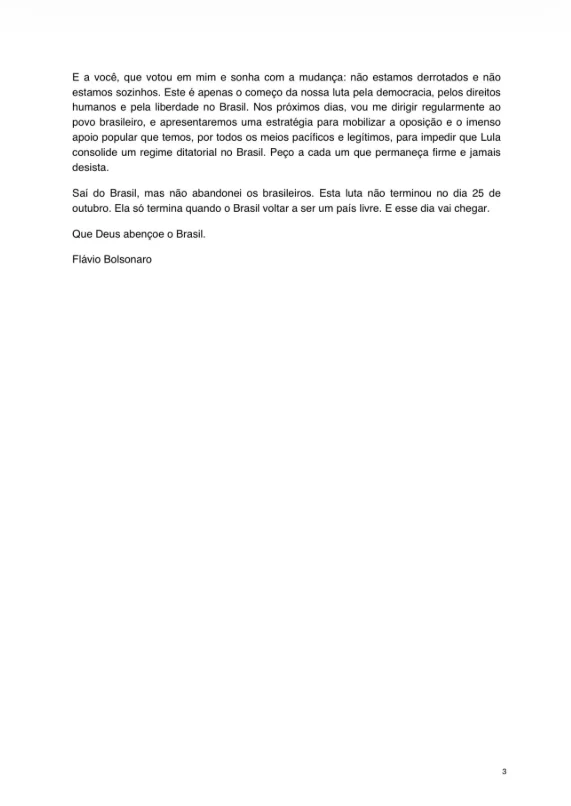 Flávio Bolsonaro edita carta nos EUA e troca “verdadeiro presidente” por “líder do Brasil”