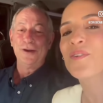 Ciro Gomes canta ao lado da esposa após votar em Fortaleza