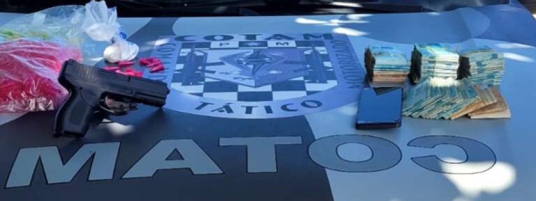 PMCE prende suspeito de tráfico e apreende mais de R$ 66 mil em Fortaleza