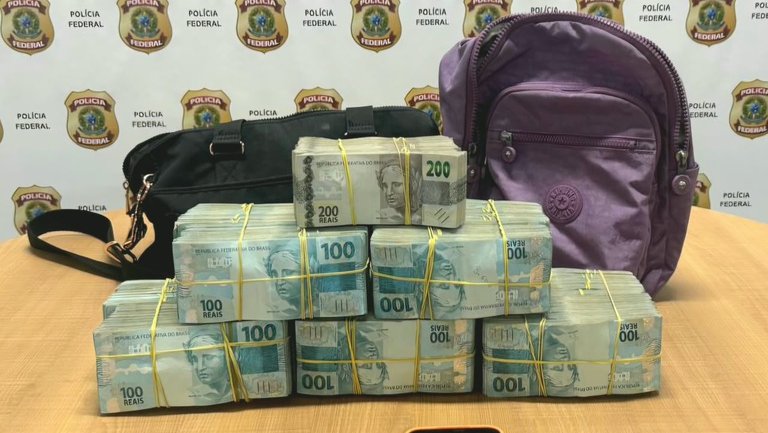 PF apreende R$ 600 mil em espécie e prende duas pessoas em Itapipoca