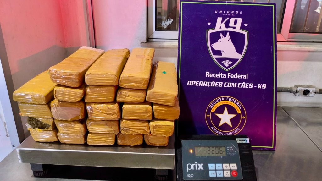 Receita Federal apreende 22 kg de skunk em transportadora de Fortaleza