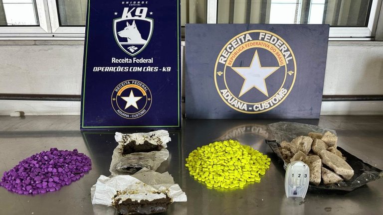 Drogas enviadas do RJ são interceptadas pela Receita em transportadoras de Fortaleza